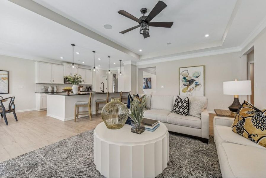 Furnished interior view inside a new home in Jones Ridge, Dallas (Image 19).