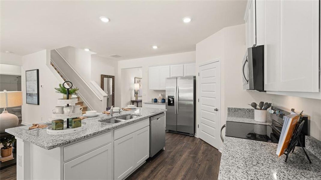 Furnished interior view inside a new home in Jackson Landing, Jefferson (Image 31). Furnished interior view inside a new home in Jackson Landing, Jefferson (Image 31).