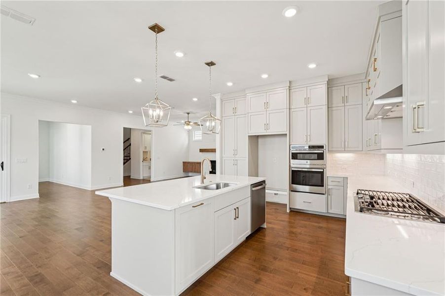 Furnished interior view inside a new home in Promenade at Sawnee Village, Cumming (Image 9).