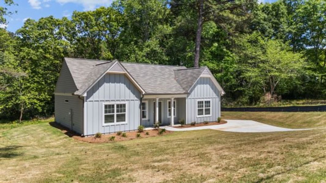 Representative exterior photo of a completed home built from the Elmsworth by Piedmont Residential in Clemit Harris Place, Newnan, GA (Image 24).