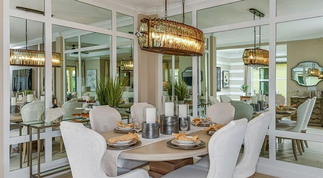 Furnished interior view inside a new home in Esplanade at Wiregrass Ranch, Wesley Chapel (Image 4).