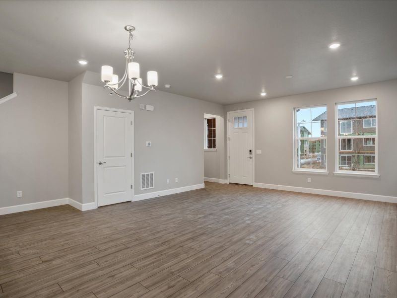 The Breckenridge floorplan, images taken at Prospect Village at Sterling Ranch