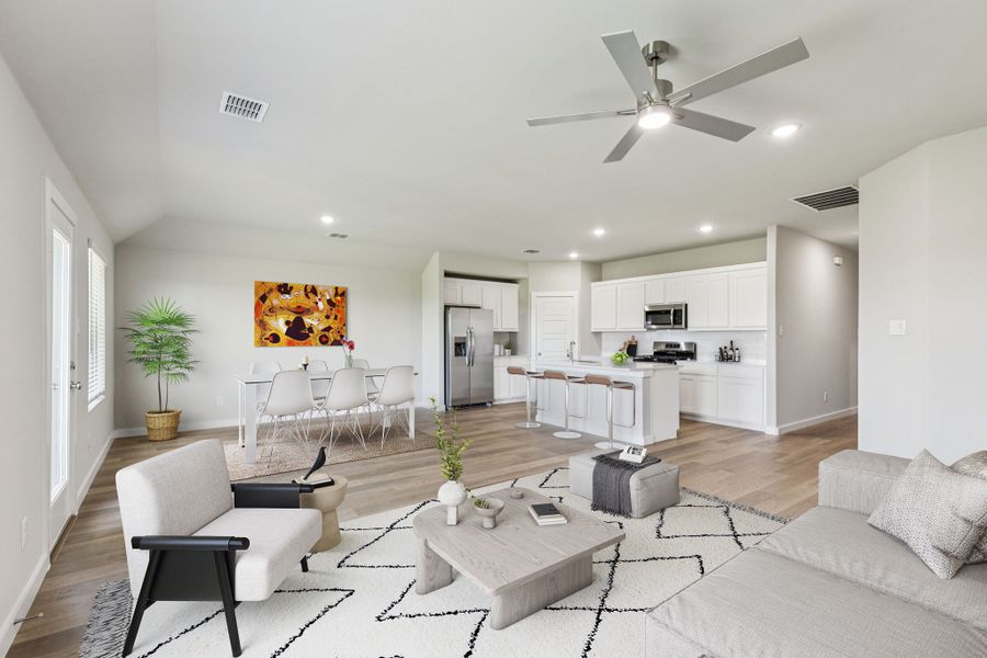 Open Floor Plan in the Harper home plan by Trophy Signature Homes – REPRESENTATIVE PHOTO