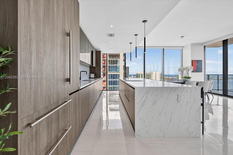 Furnished interior view inside a new home in , Miami (Image 26).