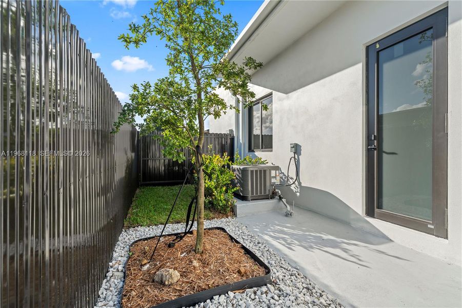 Exterior details and patio area of a home in , Miami (Image 33). Exterior details and patio area of a home in , Miami (Image 33).