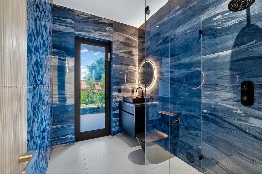 Furnished interior view inside a new home in , Miami Beach (Image 6). Furnished interior view inside a new home in , Miami Beach (Image 6).