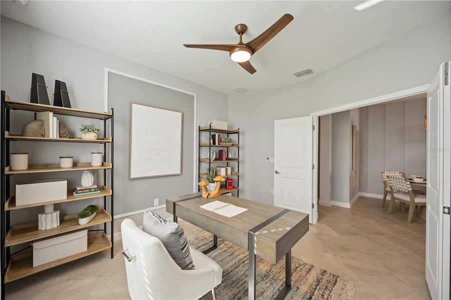 Furnished interior view inside a new home in Palm Lake at Coco Bay, Englewood (Image 9). Furnished interior view inside a new home in Palm Lake at Coco Bay, Englewood (Image 9).