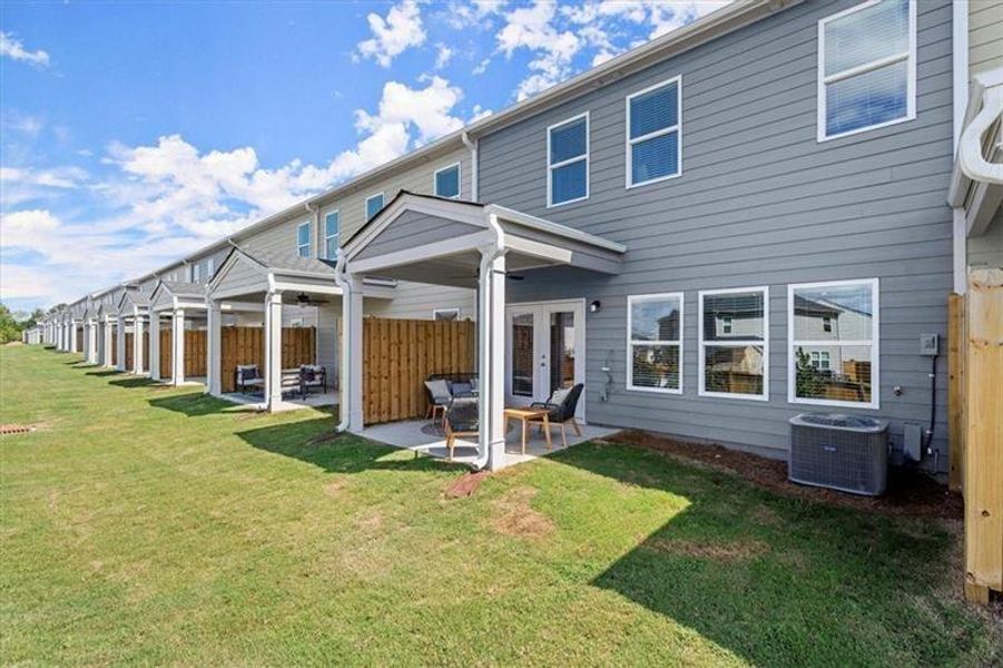 Exterior details and patio area of a home in , Dacula (Image 33).