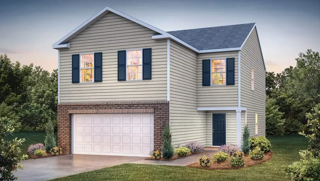 Representative exterior photo of a completed home built from the Aisle by D.R. Horton in Sweetwater Village, Rockwell, NC (Image 26).