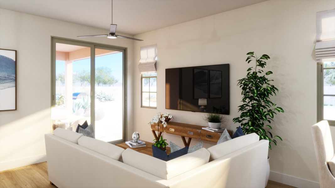 Great Room | Terraza | Mira Vista at Victory in Buckeye, AZ by Landsea Homes