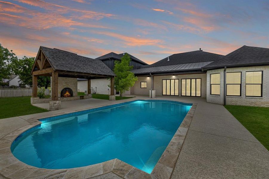 Exterior details and patio area of a home in , Pilot Point (Image 27).