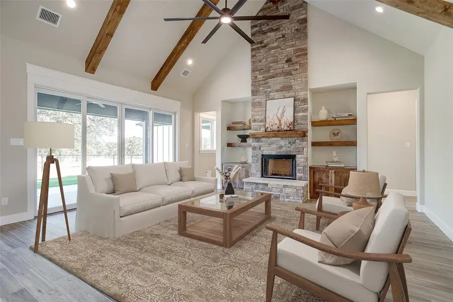 Furnished interior view inside a new home in Timberview Preserves, Weatherford (Image 6). Furnished interior view inside a new home in Timberview Preserves, Weatherford (Image 6).