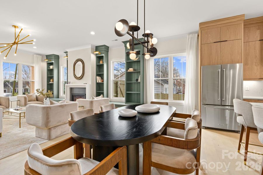 Furnished interior view inside a new home in , Charlotte (Image 10).