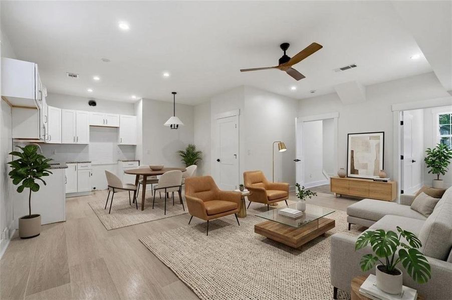 Furnished interior view inside a new home in , Marietta (Image 17).