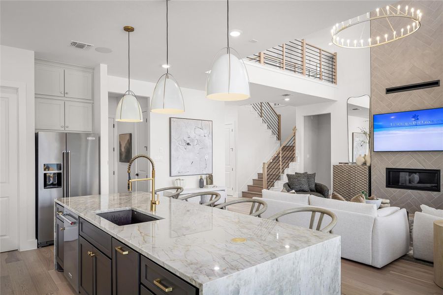 Furnished interior view inside a new home in Kuempel Estates, Pflugerville (Image 9).