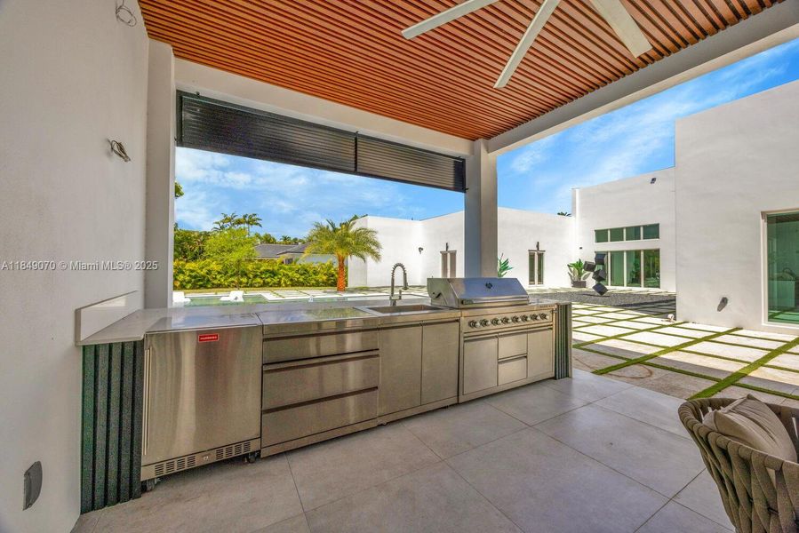 Furnished interior view inside a new home in , Miami (Image 16).