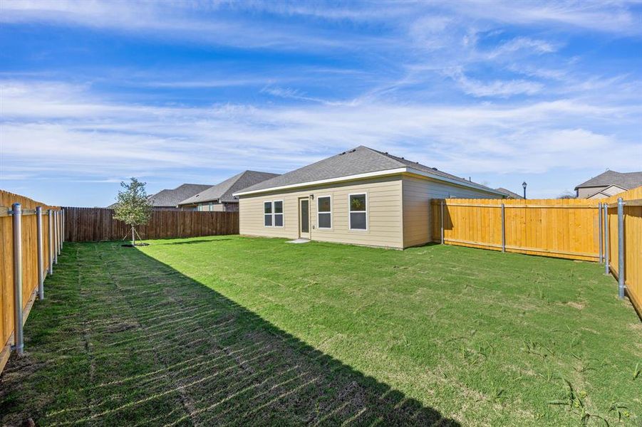Exterior details and patio area of a home in MiraVerde, Crowley (Image 3). Exterior details and patio area of a home in MiraVerde, Crowley (Image 3).