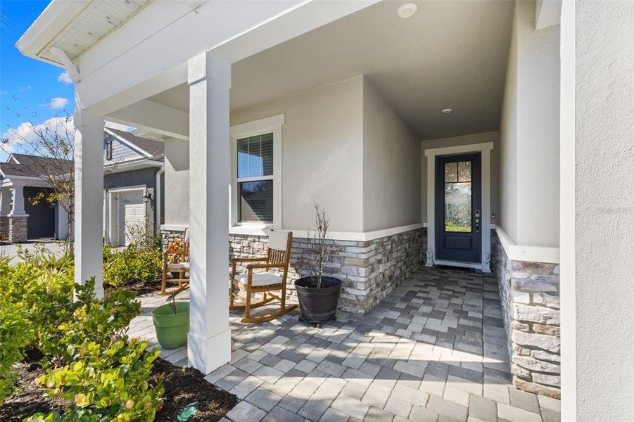 Exterior details and patio area of a home in Windwater, Parrish (Image 4).