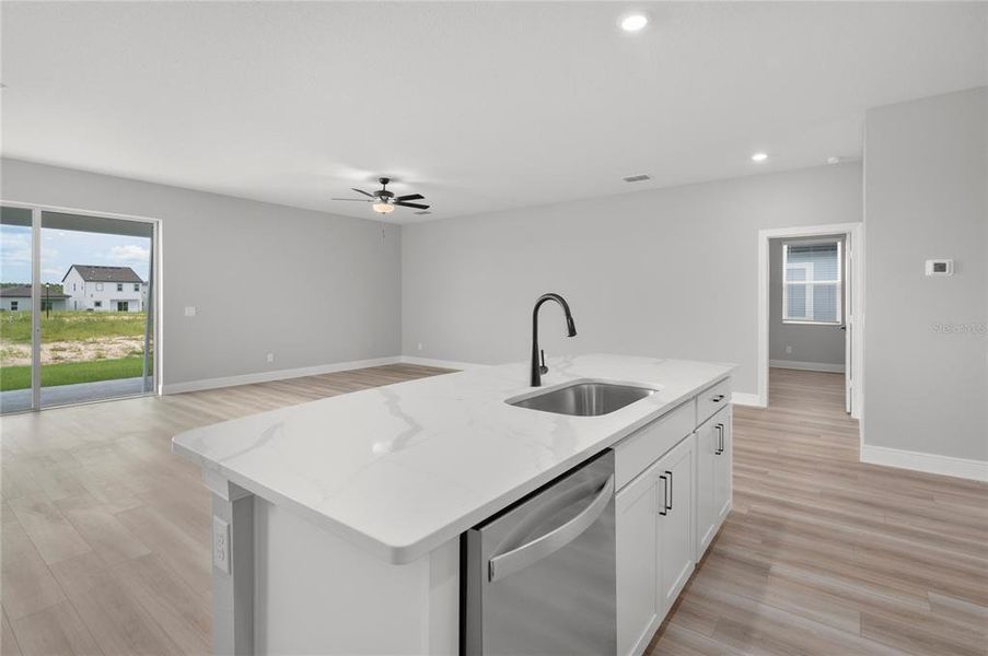 Furnished interior view inside a new home in Gum Lake Preserve, Lake Alfred (Image 9).