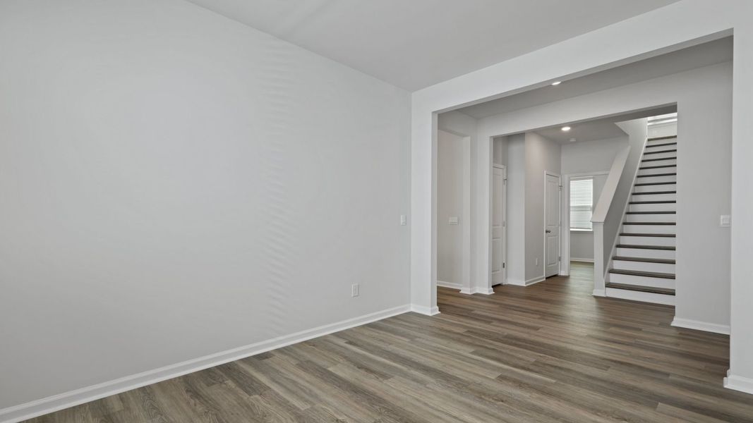Representative unfurnished interior of a home built from the DARBY-EXP by D.R. Horton in Lakeview at Kitfield, Moncks Corner (Image 19).