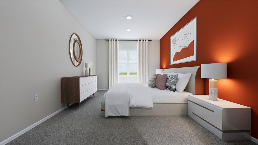 Furnished interior view inside a new home in Anniston, Katy (Image 26).