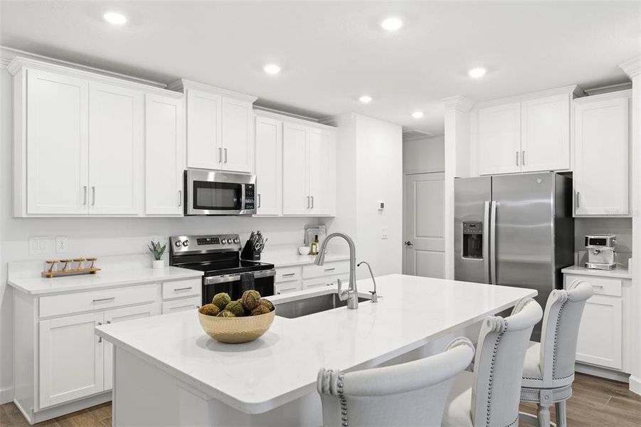 Furnished interior view inside a new home in , San Antonio (Image 17).