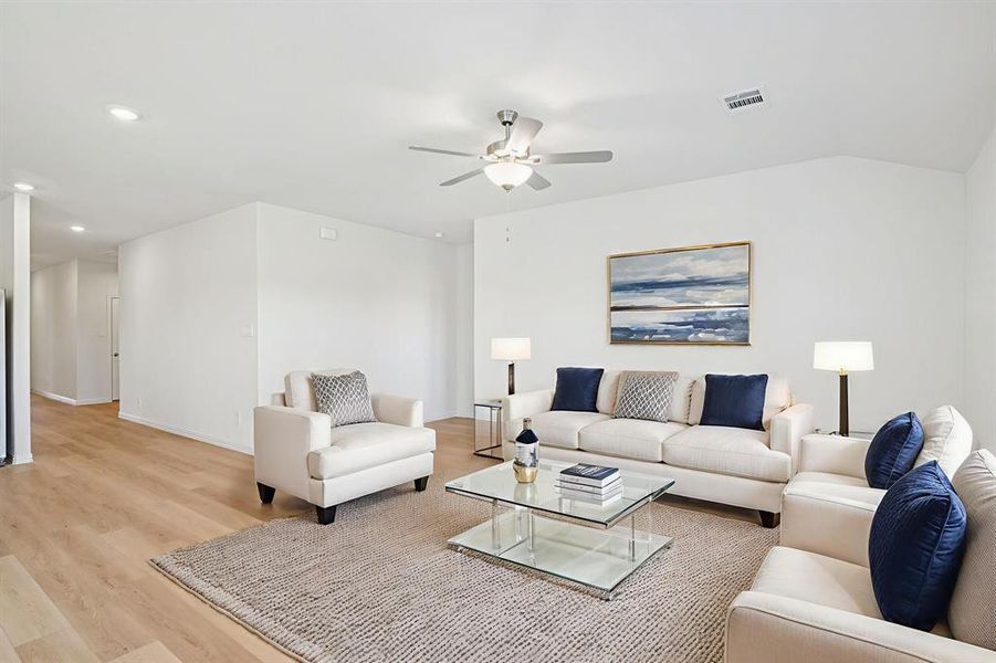 Furnished interior view inside a new home in Westmoor, Sherman (Image 6).