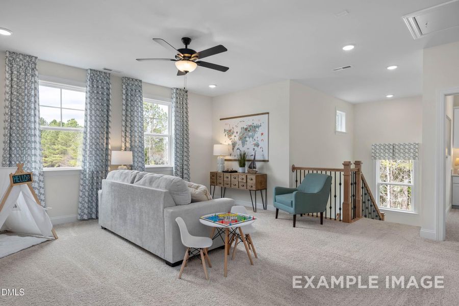 Furnished interior view inside a new home in Addison West, Holly Springs (Image 14). Furnished interior view inside a new home in Addison West, Holly Springs (Image 14).