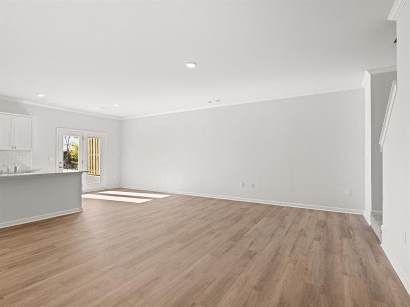 Spacious, unfurnished interior of a new home in Waypoint, Flowery Branch (Image 14).