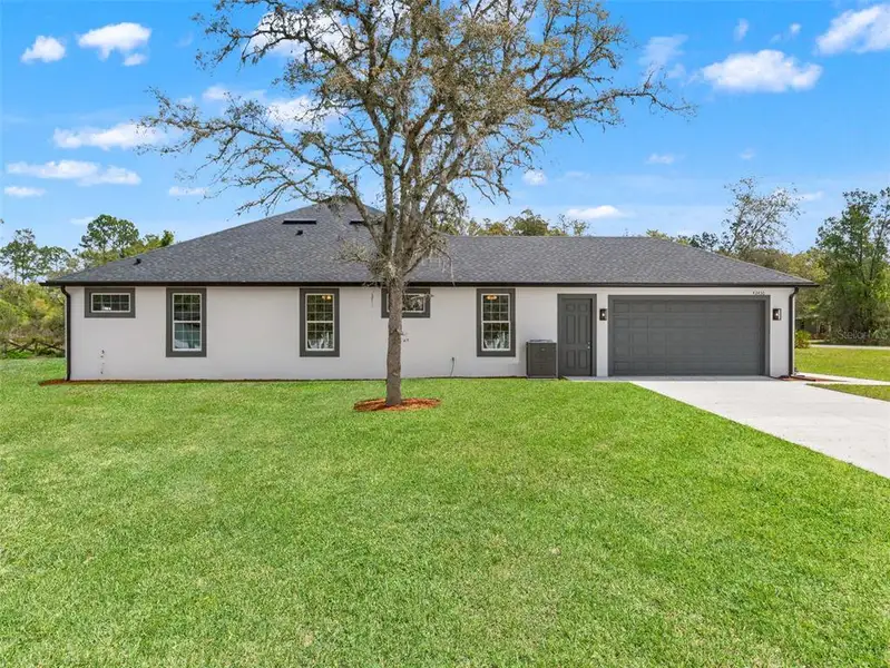 Front exterior of a new home in , Eustis, FL, highlighting curb appeal (Image 1). Front exterior of a new home in , Eustis, FL, highlighting curb appeal (Image 1).