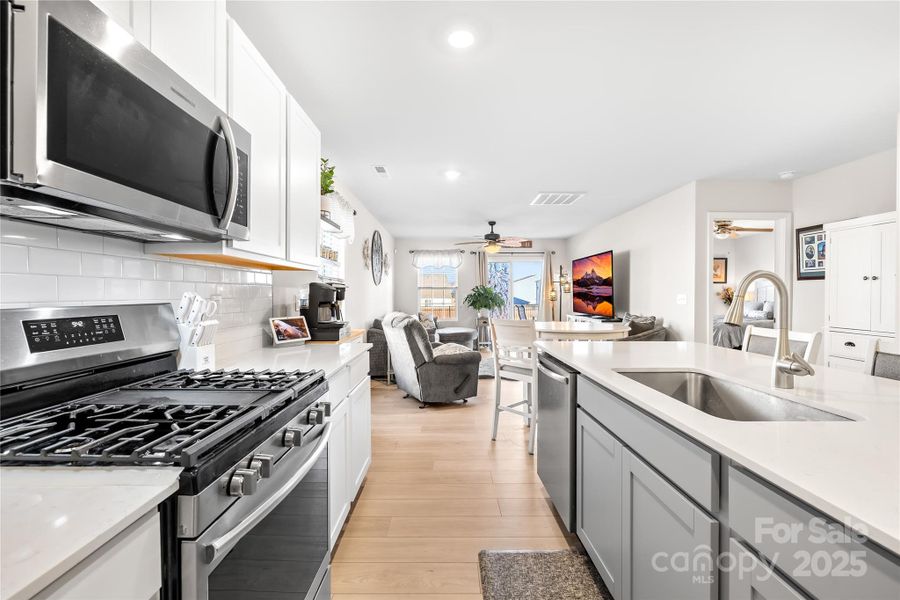 Furnished interior view inside a new home in , Statesville (Image 9).
