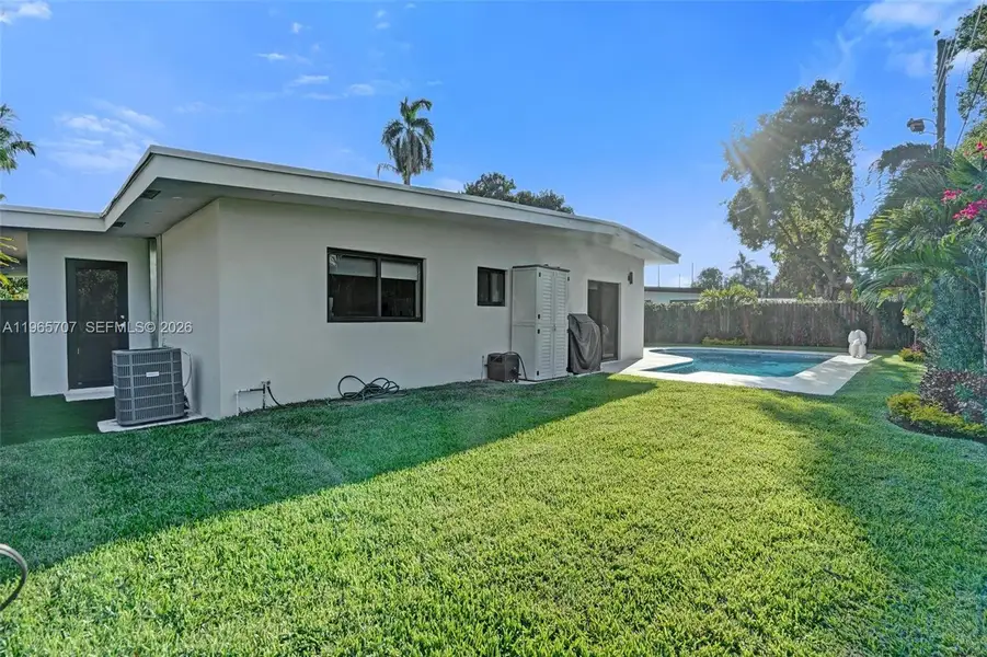 Exterior details and patio area of a home in , North Miami Beach (Image 19).