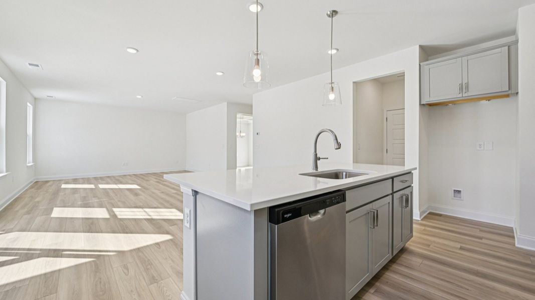 Representative furnished interior of a home built from the Wagener by DRB Homes in Sidney Creek Single Family, Zebulon (Image 13).