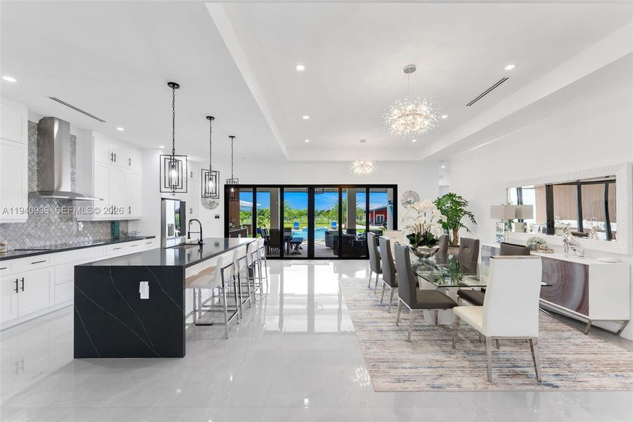 Furnished interior view inside a new home in , Miami (Image 9).