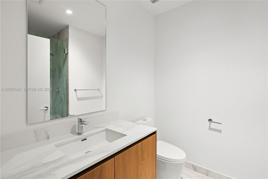 Furnished interior view inside a new home in , Miami (Image 10).