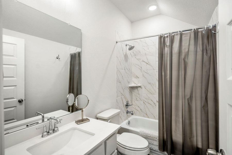 A 2nd full bathroom, also on the 2nd level.