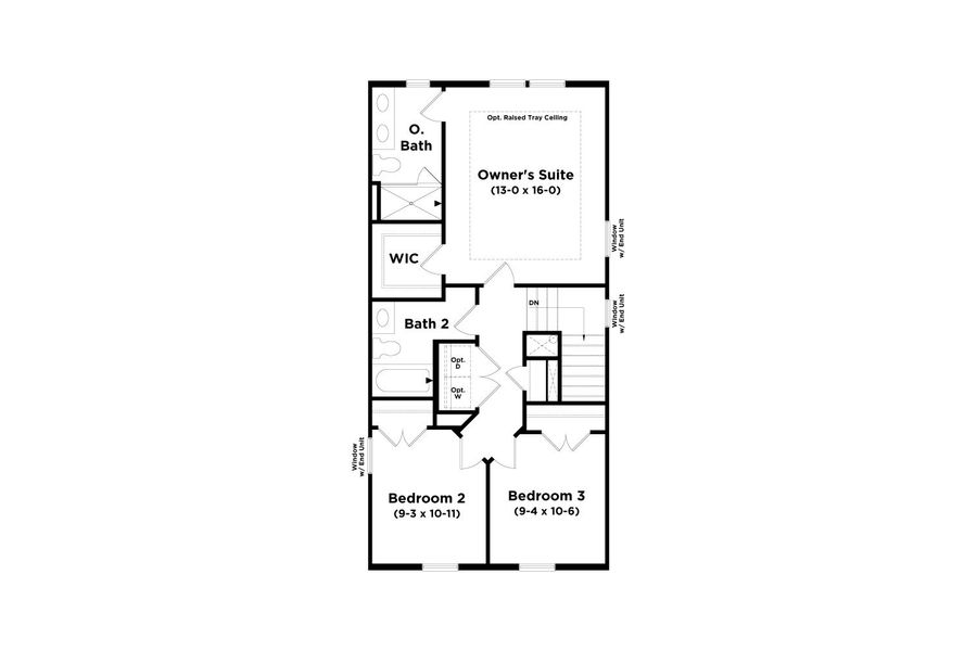 2D floor plan layout for the Seaton by DRB Homes in Barrett Pointe, Kennesaw, GA (Image 21).