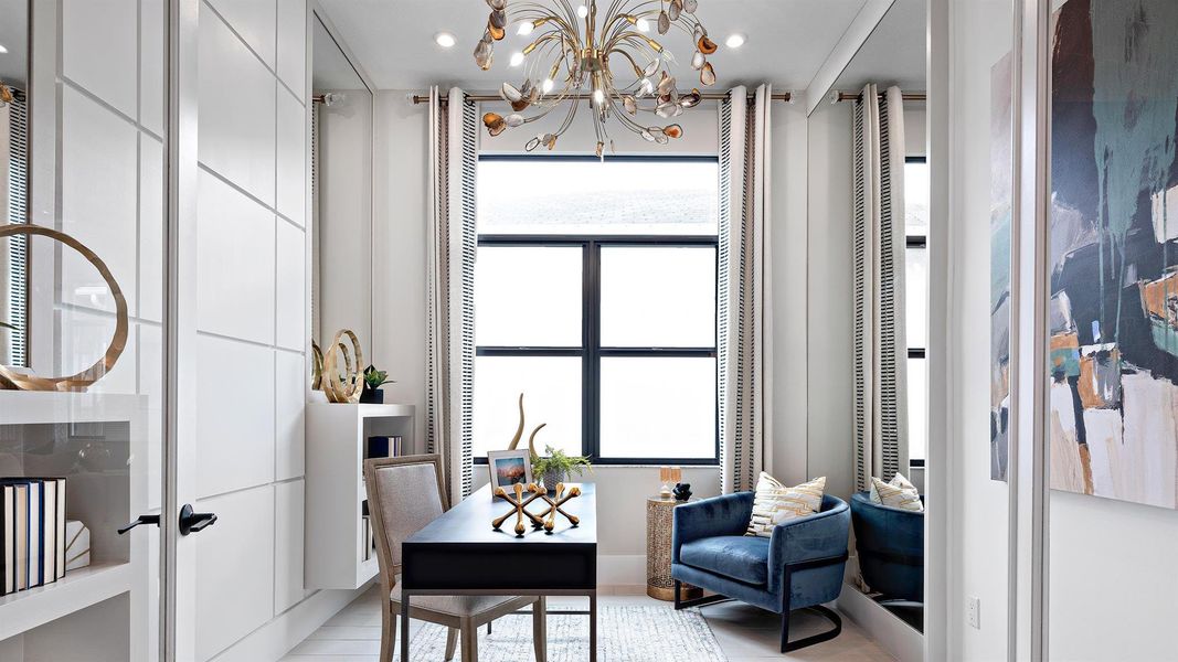 Furnished interior view inside a new home in , Palm Beach Gardens (Image 17). Furnished interior view inside a new home in , Palm Beach Gardens (Image 17).