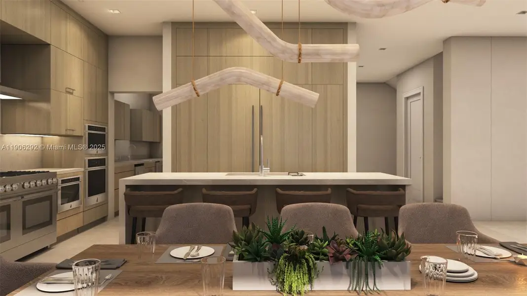 Furnished interior view inside a new home in , Coral Gables (Image 7).