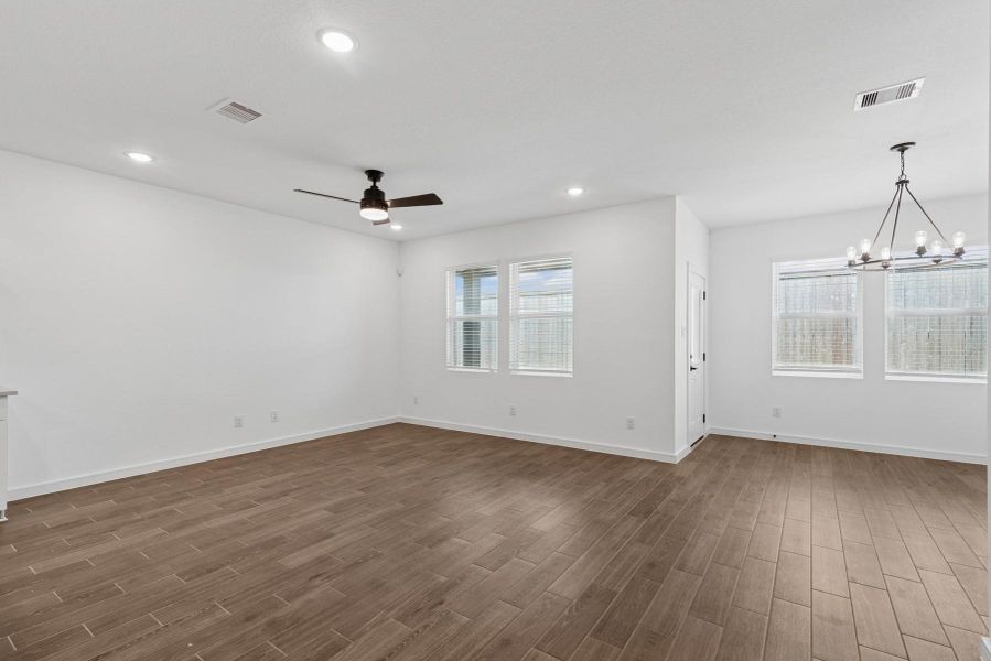 Bright and airy living area
