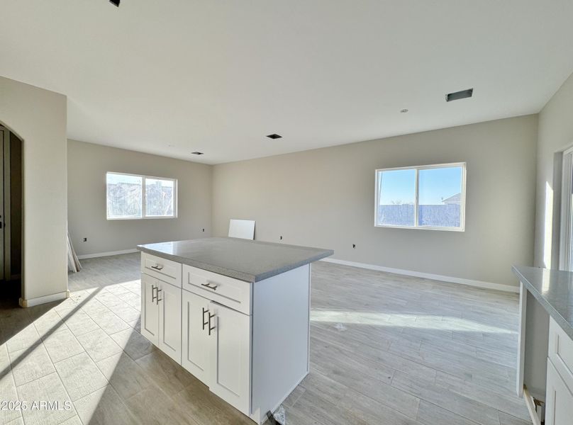 Kitchen looking towards family room