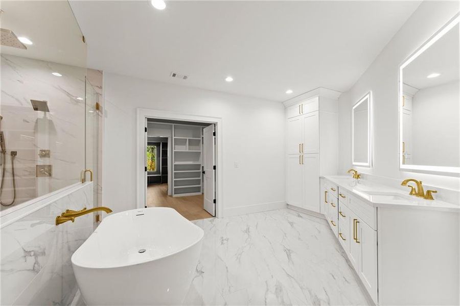 Furnished interior view inside a new home in , Hoschton (Image 11).