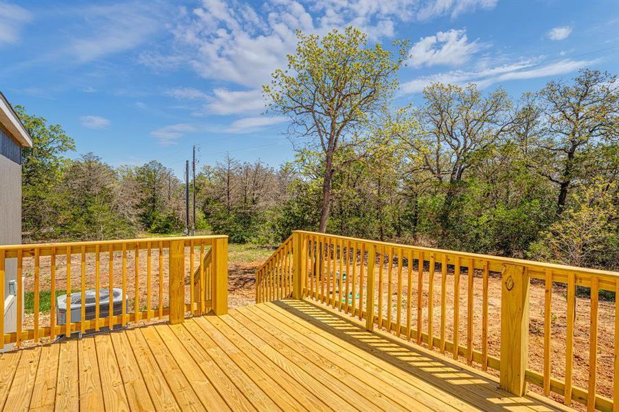 Exterior details and patio area of a home in , Bastrop (Image 11).