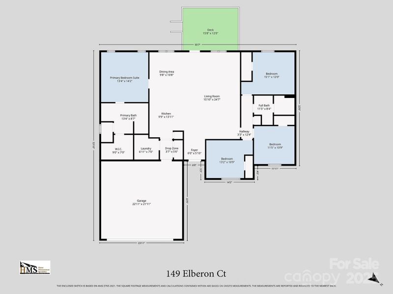 2D floor plan layout of this home in , Mocksville, NC (Image 4).
