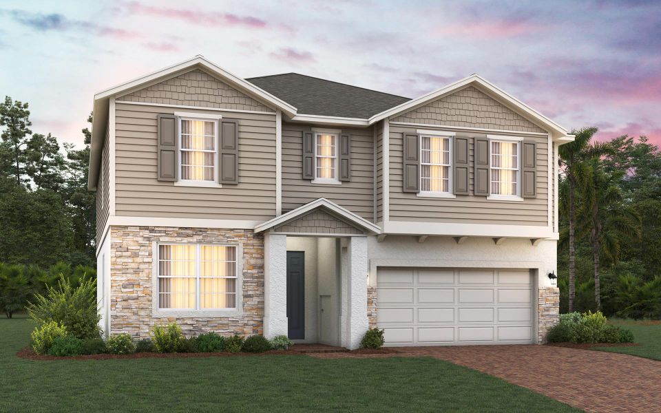 Sims elevation 3 with optional stone