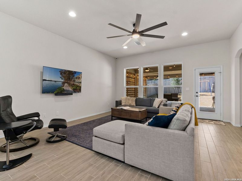 Furnished interior view inside a new home in , San Antonio (Image 17). Furnished interior view inside a new home in , San Antonio (Image 17).