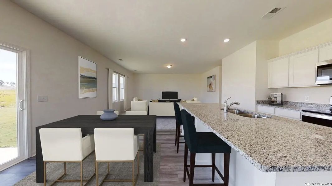 Furnished interior view inside a new home in Cordova Trails, Seguin (Image 6). Furnished interior view inside a new home in Cordova Trails, Seguin (Image 6).
