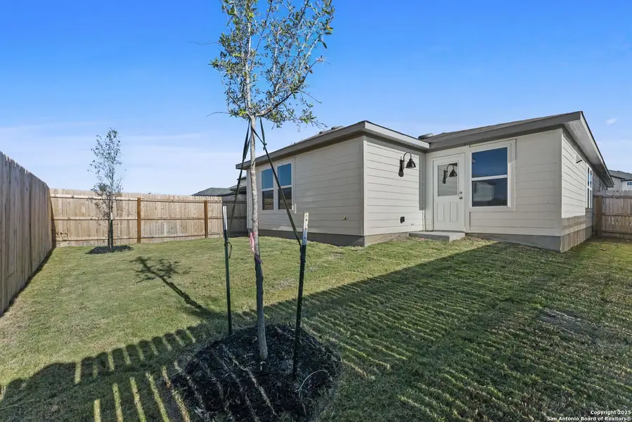 Exterior details and patio area of a home in Meadows at Clear Springs, New Braunfels (Image 3). Exterior details and patio area of a home in Meadows at Clear Springs, New Braunfels (Image 3).