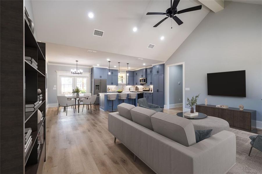 Furnished interior view inside a new home in , Lindale (Image 6).