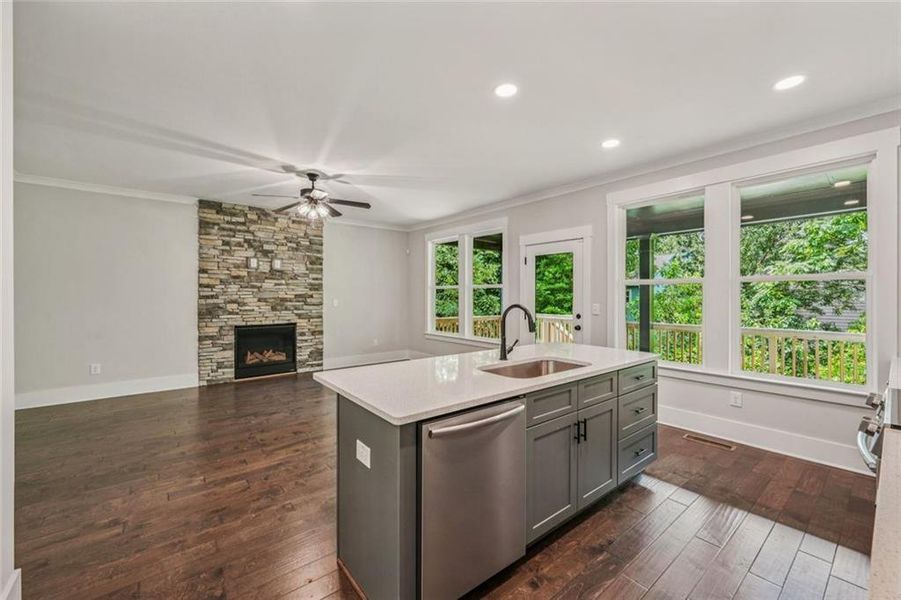 Furnished interior view inside a new home in , Atlanta (Image 17).